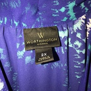 Women’s long Worthington tunic blouse